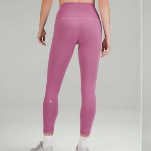 lululemon wunder train 25” leggings - velvet dust